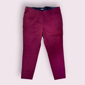 NWT Maurices - Bengaline Deep Red Skinny Ankle Pants - 20